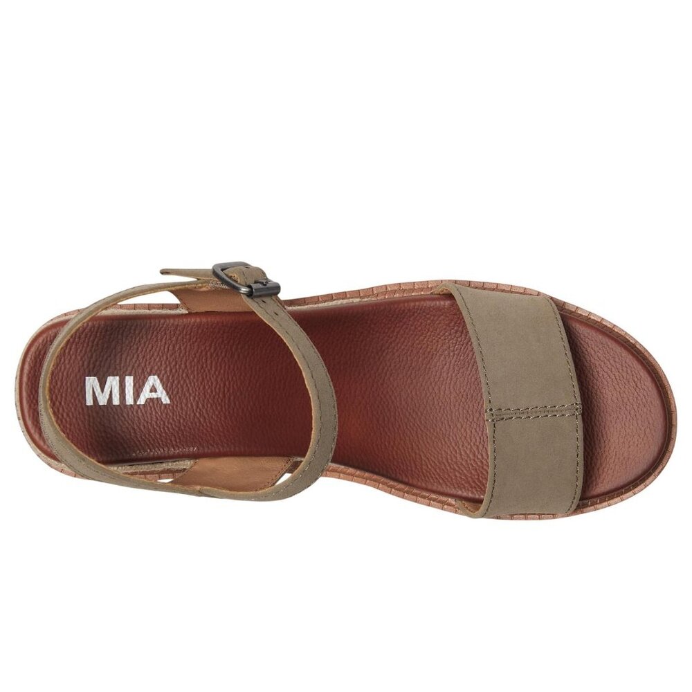 NWT Mia Womens Ophidia Round Toe Strappy Sandal GS1591002 Taupe Brown 8M - Picture 2 of 15